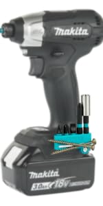 Drill Holder Power Tool Organizer, Universal Wall Mount Cordless Tool Rack for Milwaukee, Dewalt & More, 2-Pack, Black