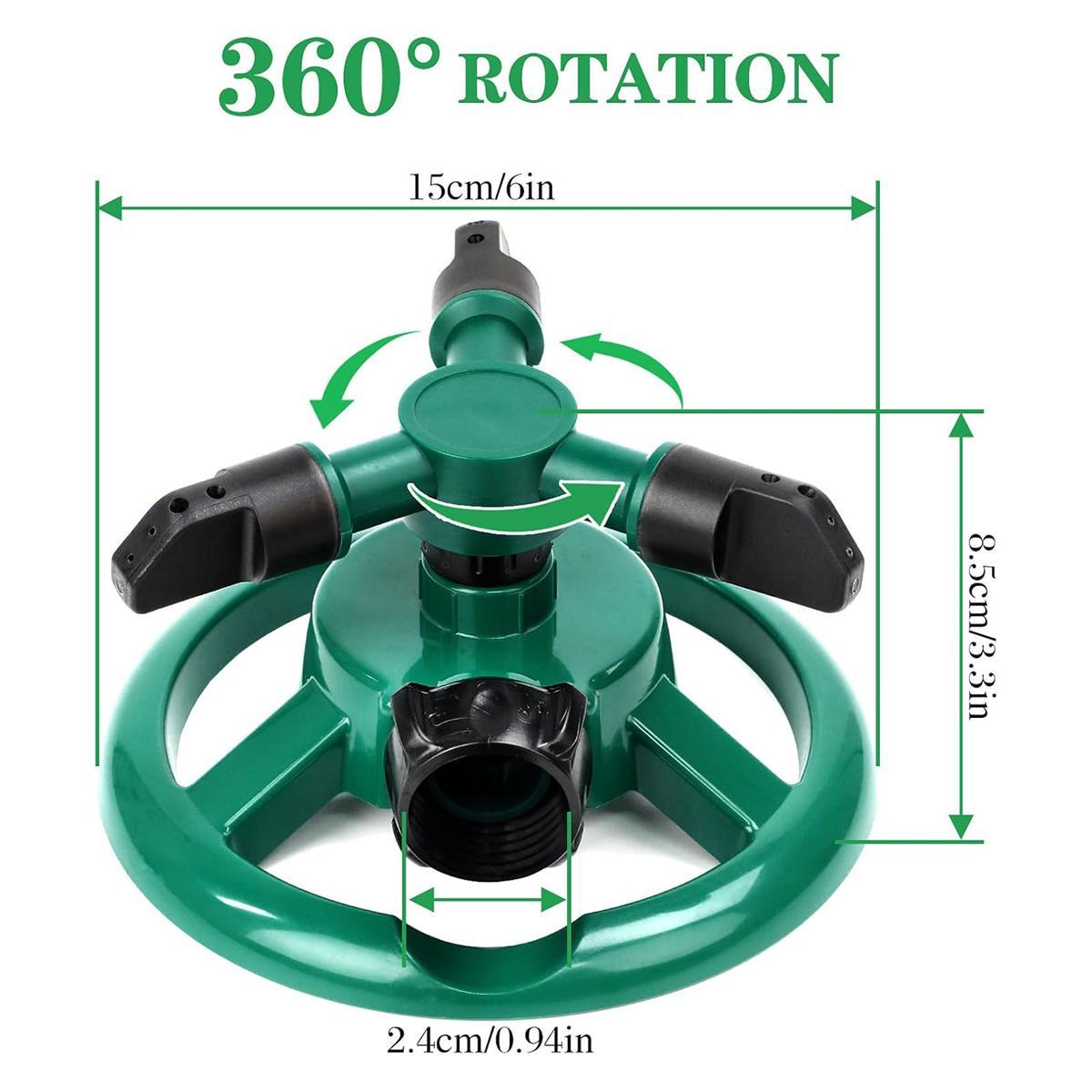 Sprinklers for Yard, Water Sprinkler for Lawn, 360 Degree Rotating Lawn Sprinkler for Yard Large Area, Yard Sprinklers for Kids, Pets Playing Yard Watering Device Garden Outdoor Spray