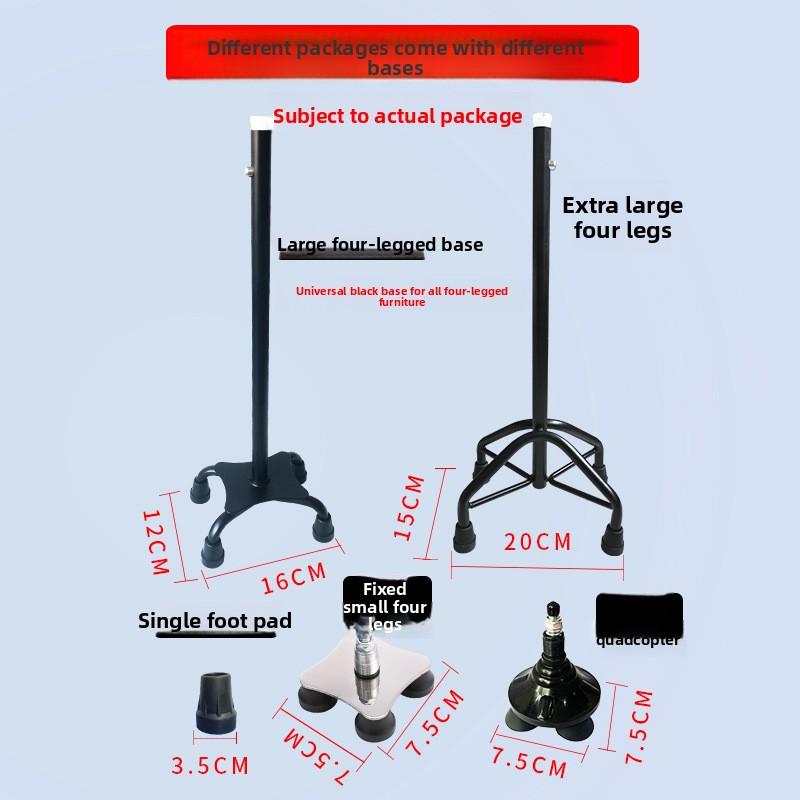 Four-legged aluminum alloy cane for the elderly, cross-border retractable lightweight universal walking aid