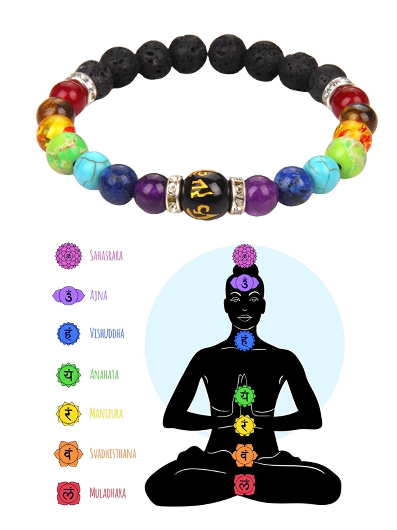 Unisex Mixwd Color Stone Beaded Bracelet, Jewelry Bracelet, Adjustable Bracelet for Women & Men, Fashion Accessories for Daily Wear