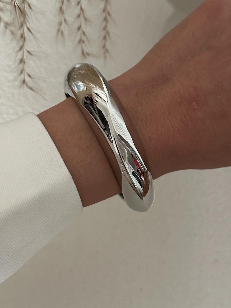 Women's Elegant Geometric Design Bangle Bracelet, Fashionable Bracelet, Fashion Jewelry for Party, Daily Clothing Decor, Trendy Bangles, All-match & Exquisite Jewelry for Birthday Gift
