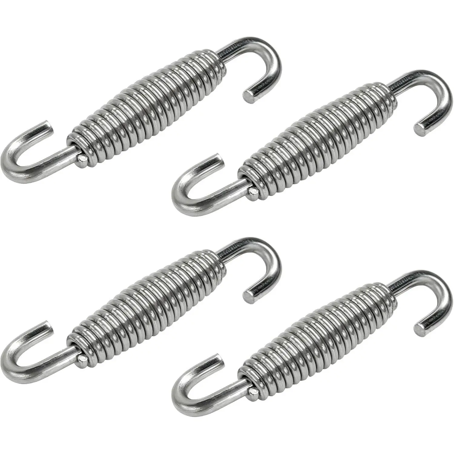 4PCS 52.7mm/2.07" Reinforced Stainless Steel Universal Exhaust Muffler Coil Spring Hooks for Motorcycle ATV Scooter
