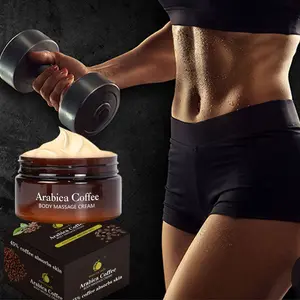 Coffee slimming cream - abdomen & arm massage cream - fat burning, firming & sculpting - caffeine essence - targets stubborn fat - smoothes & tightens skin - daily body care