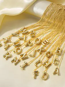The 26 letter smooth pendant necklace is suitable for daily wear, vacation dates, and other occasions, and is also a surprising and exquisite small gift