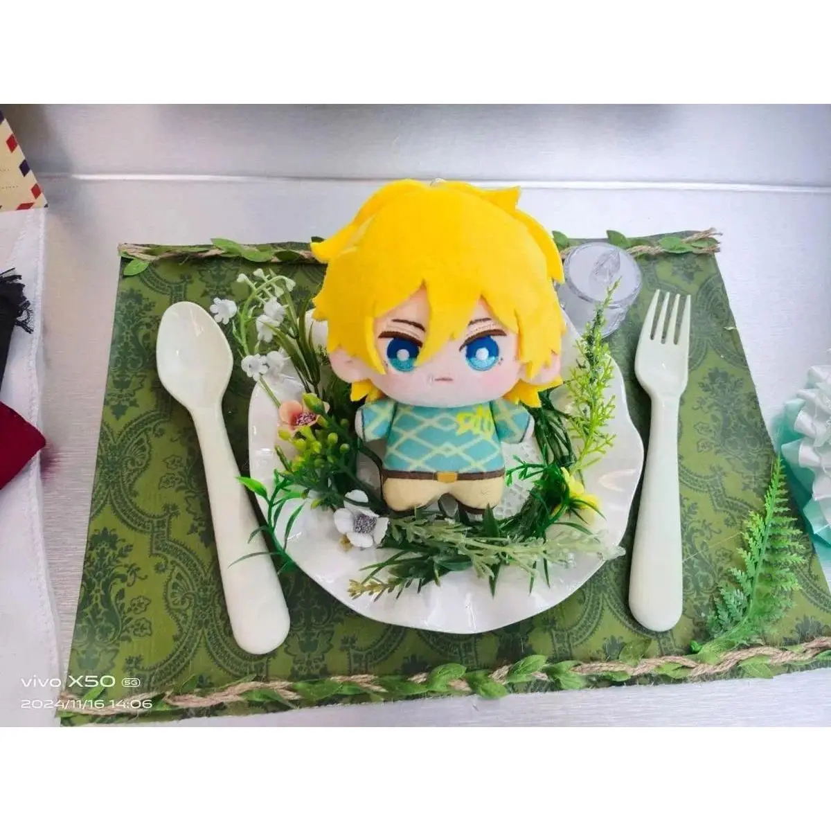 10cm Unisex Diego Brando Plush Doll, Nunu Body Figure Pendant Keychain Toy, Christmas Gift for Toys & Hobbies DIY Felt Crafts Enthusiasts