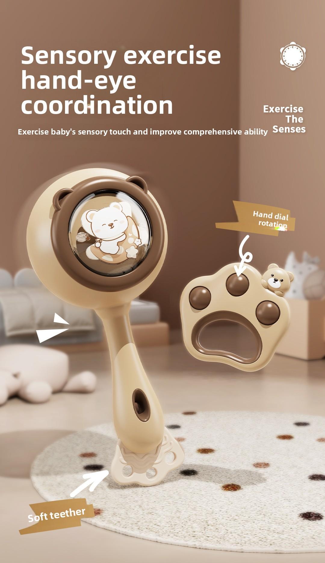Children's Toys Music Drum Percussion Instrument Baby Tambourine Early Childhood Education Enlightenment Infant 0-3 Years Old 1 Handbell