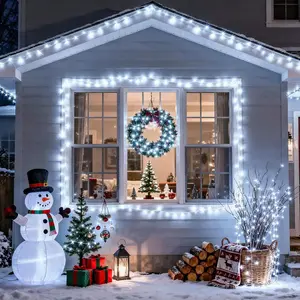 USB remote-controlled LED string lights for Christmas tree fireworks, Christmas tree spotlighting flashing colored lights, 8-mode connectable flashing Christmas string lights, suitable for indoor Christmas trees and outdoor holiday decorations