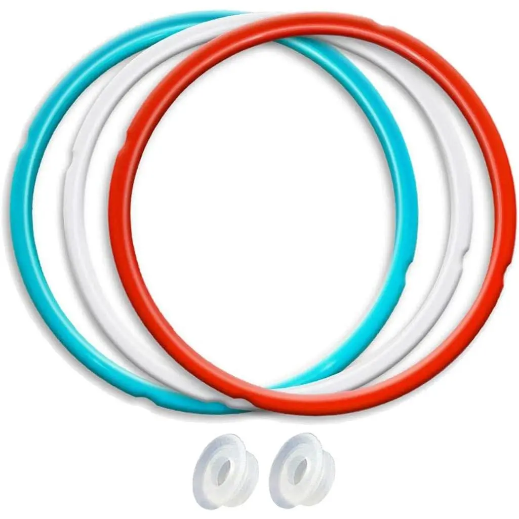 Silicone Sealing Ring 3-Pack for 8Qt Pressure Cookers - Dishwasher Safe Food-Grade Replacement Gasket Compatible with Instant Pot 8Qt Models: IP-DUO80, IP-LUX80, Ultra, Duo Plus, Viva.