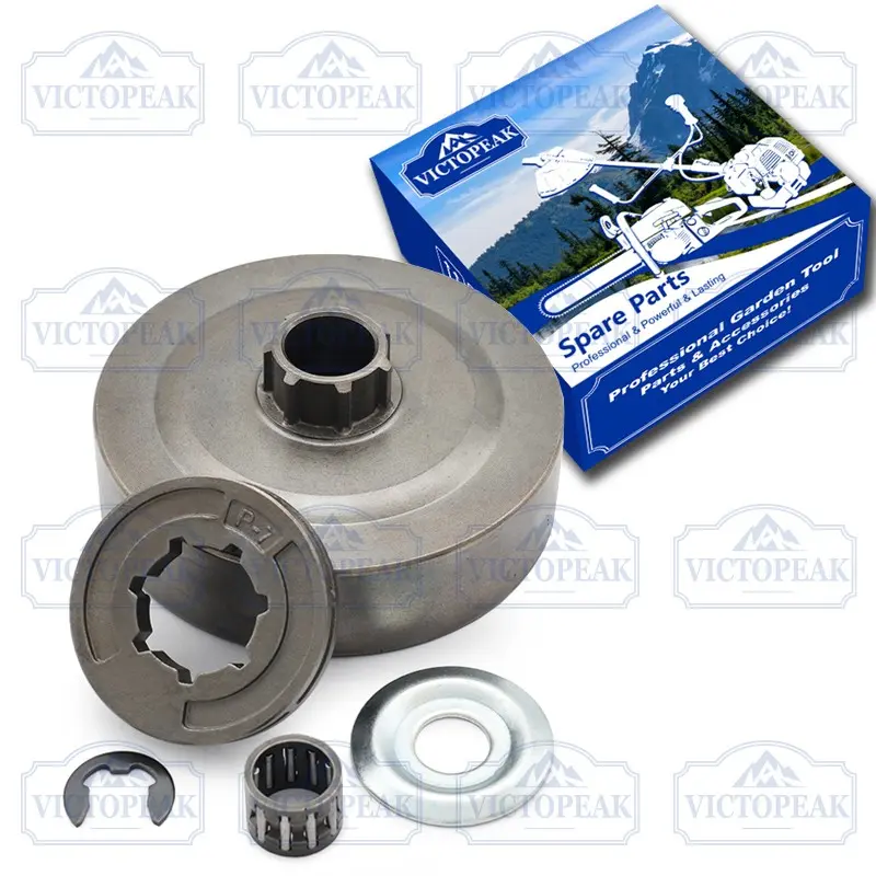 Garden Tool Parts Accessories Hardened Steel Clutch Drum Rim Sprocket Kit for Chainsaw MS170 MS180 017 018