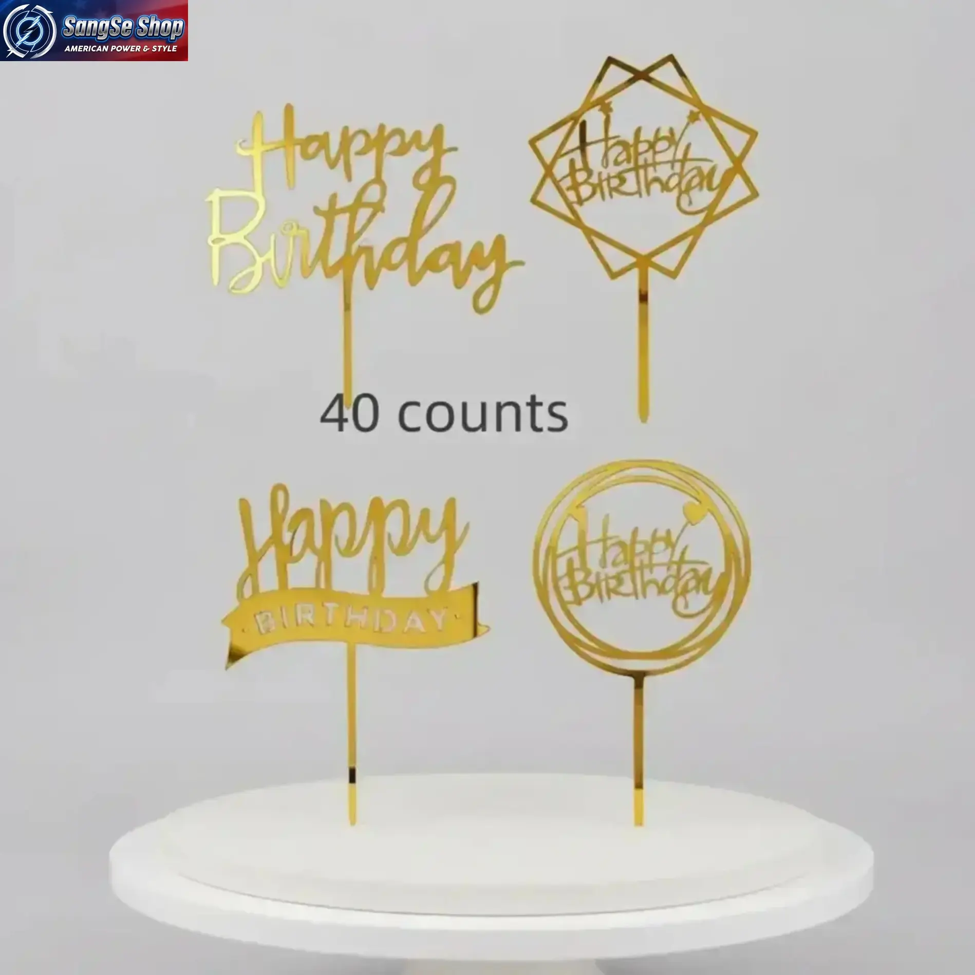 40PCS Happy Birthday Cake Topper Set, Creative Cake Decorating Supplies, Colorful Birthday Party Cake Decorations, DIY Baking Accessories Kit for Celebrations, Party Supplies, Dessert Table Decor, TikTok Shop Trending Gift, SpringGlowUp & Summerwins
