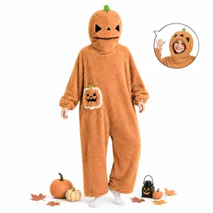 Halloween Pumpkin Plush Wearable Party Prop, Fun Pumpkin Lantern Hooded Costume, Soft Full Body Role Play Suit, Perfect for Halloween Parties