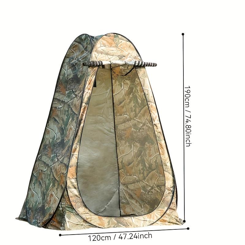 Outdoor portable pop-up tent for bathing and changing clothes, thickened material for sun protection and privacy, mobile toilet tent, portable quick-open changing room tent for fishing, quick-open camping equipment