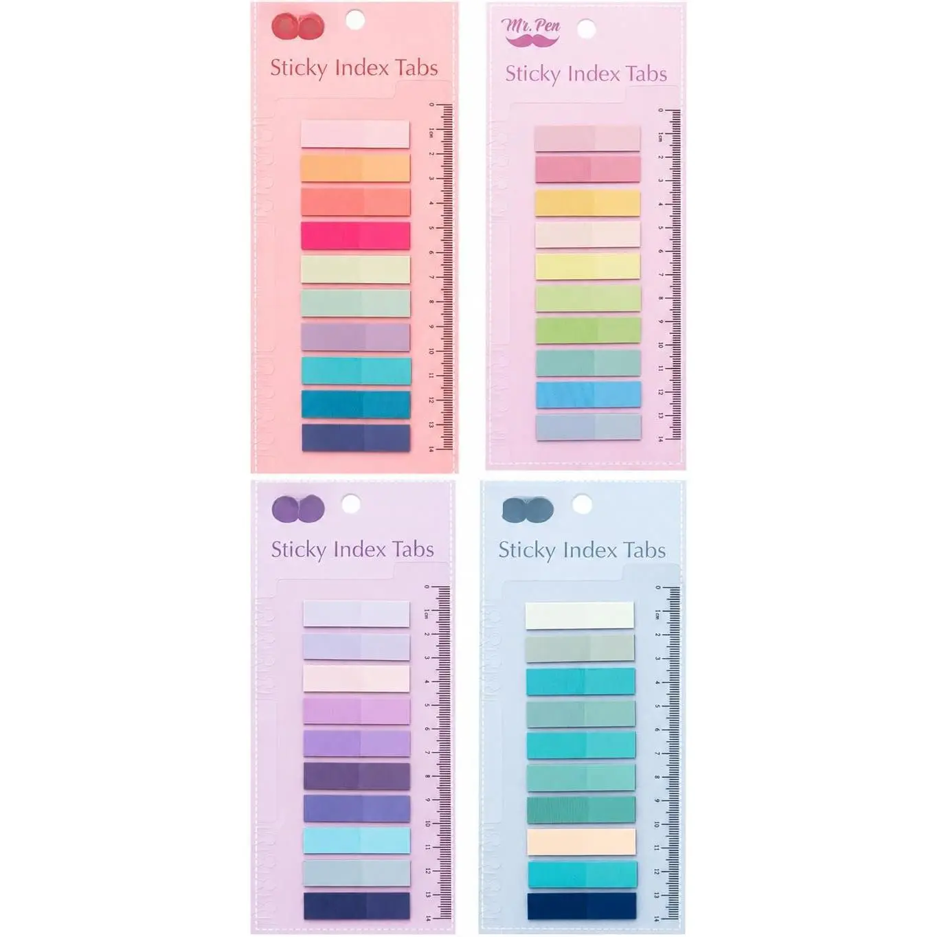 - Colorful Sticky Tabs, 4 Sets, 800 count, Translucent Page Markers | Water-Resistant Book Tabs for Annotating,  Study, Planning, Indexing & Document Organization, Morandi and