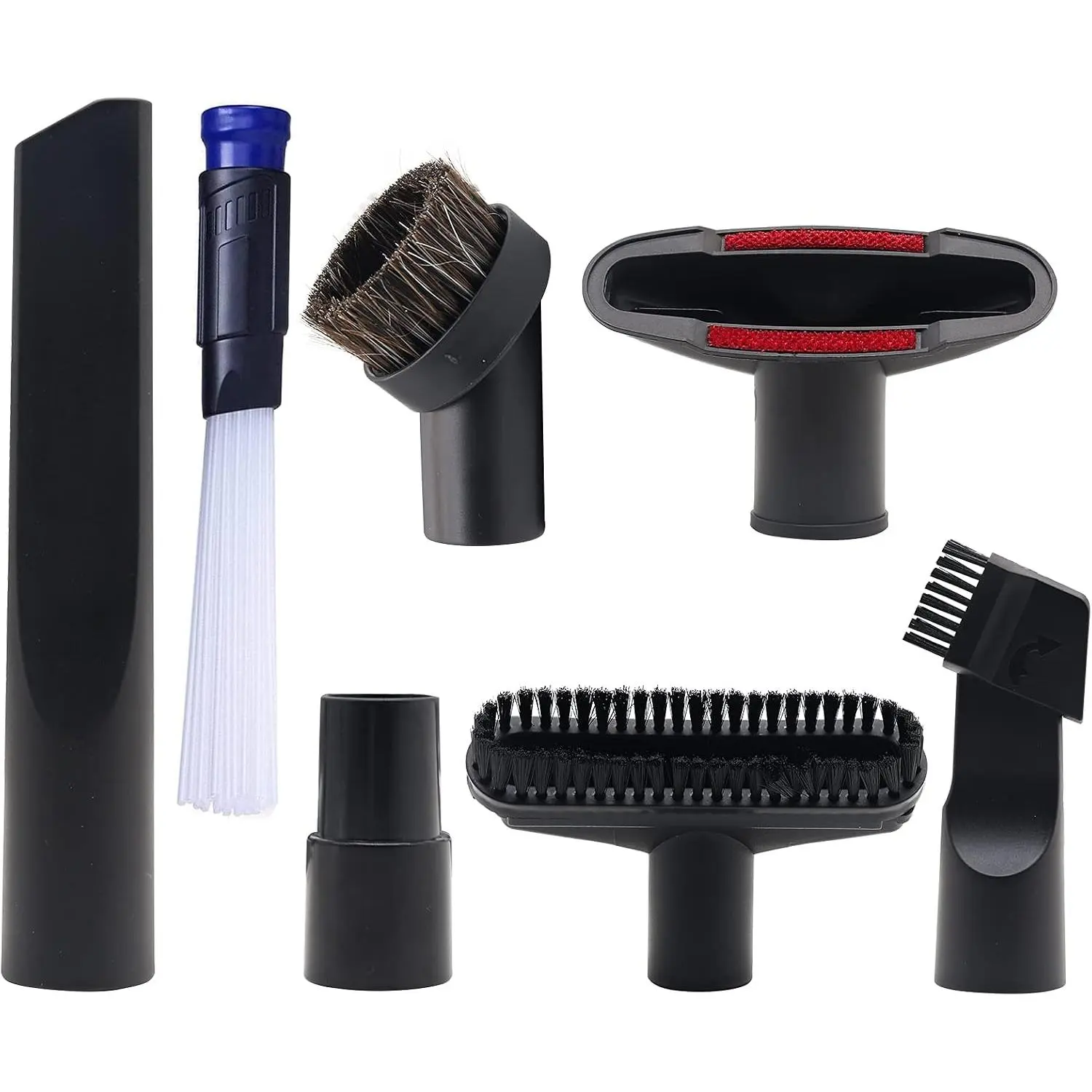 7 count 1 1/4" Shop Vacuum Attachments Brush for Shop Vac Accessories |  Vacuum Attachment, Vacuum Cleaner Brush Kit,1 1/4"& 1 3/8 "Adapter Hose for Shop Vac Vacuum, for   Cleaning