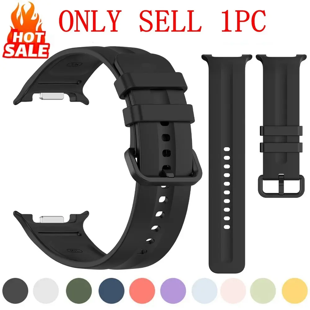 Sport Band for Samsung Galaxy watch 9 44mm 40mm 8 classic 46mm Wrist Replacement Belt Bracelet Correa For Galaxy watch 8 Straps Soft Silicone Sport Wristband Replacement Strap for Samsung Galaxy Watch 9 Women Men Smartwatch Accessories