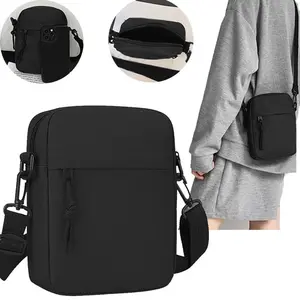 Men & Women Crossbody Shoulder Bags, Solid Color Lightweight Mini Phone Purses