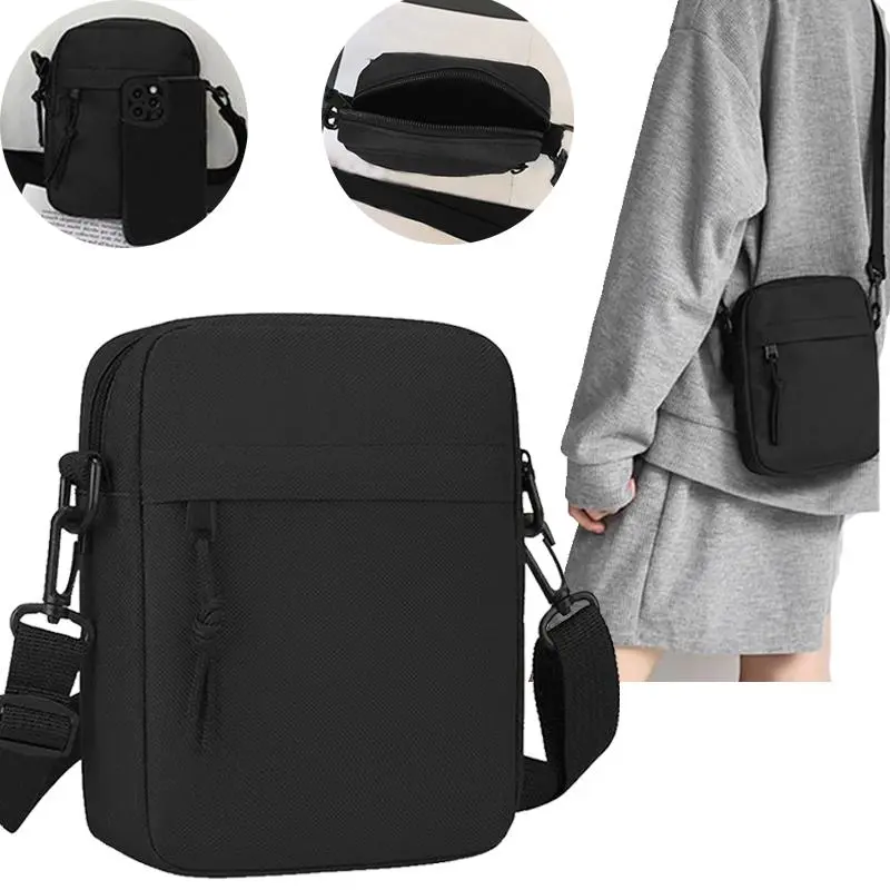 Unisex Crossbody Shoulder Bag - Solid Color, Lightweight Mini Phone Purse, Stylish Crossbody Bag for Daily Use, Purses Crossbody Bag
