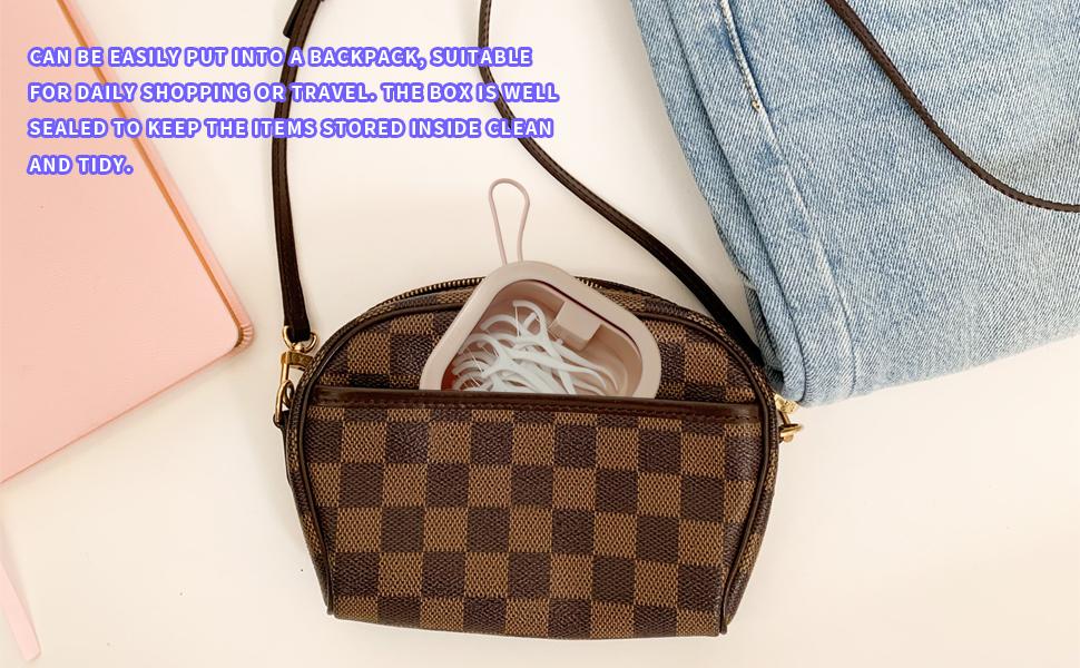 2-Pack Anti-Loss Hairband Organizer - Portable Travel Accessory Storage Box, Suitable for Hair Ties, Headbands, Jewelry, and Small Essentials