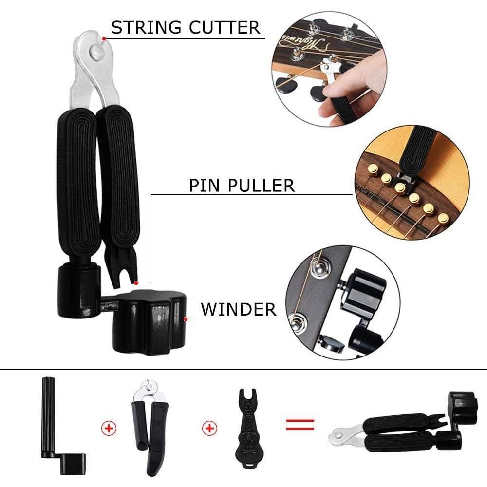66 count Guitar Accessories Kit, Acoustic Changing Tool, Including Guitar Acoustic Strings, Picks, Capo, String Winder&, Tuner, , for Players and Beginners 66 count Guitar Accessories Kit, Acoustic Changing Tool, Including Guitar Acoustic Strings, Picks, Capo, String Winder&, Tuner, , for Players and Beginners