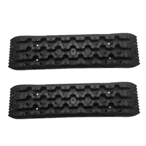 2Pcs Emergency Traction Mat Anti-Skid Mud Traction Mat Car Emergency Escape Mat Mud Sand Traction Assistance for Snow Off-Road