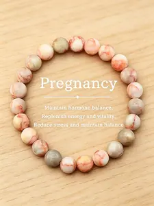 Natural Crystal Stone Bracelet 8mm, Balance Hormones, Boost Energy and Vitality, Reduce Stress, Healing Bracelet, Gift Choice, Casual Occasion