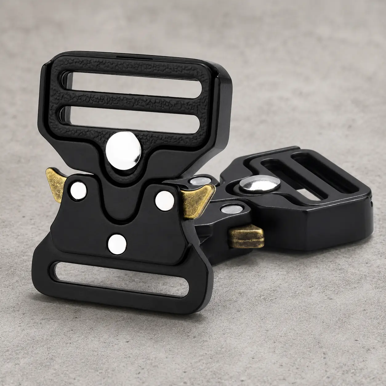 2PC Heavy Duty Metal Buckles 1 Inch Replacement Clips for Dog Collar Straps Waist Bags Belts Keychains and Paracord Bracelets