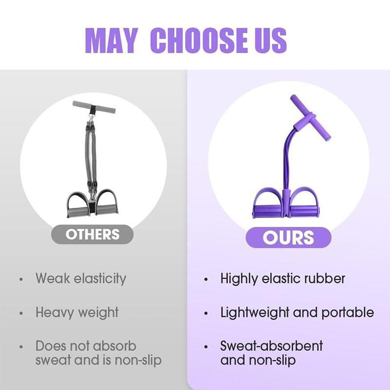 Four-tube six-tube pedal tensioner multifunctional tensioner for home sit-up auxiliary tensioner