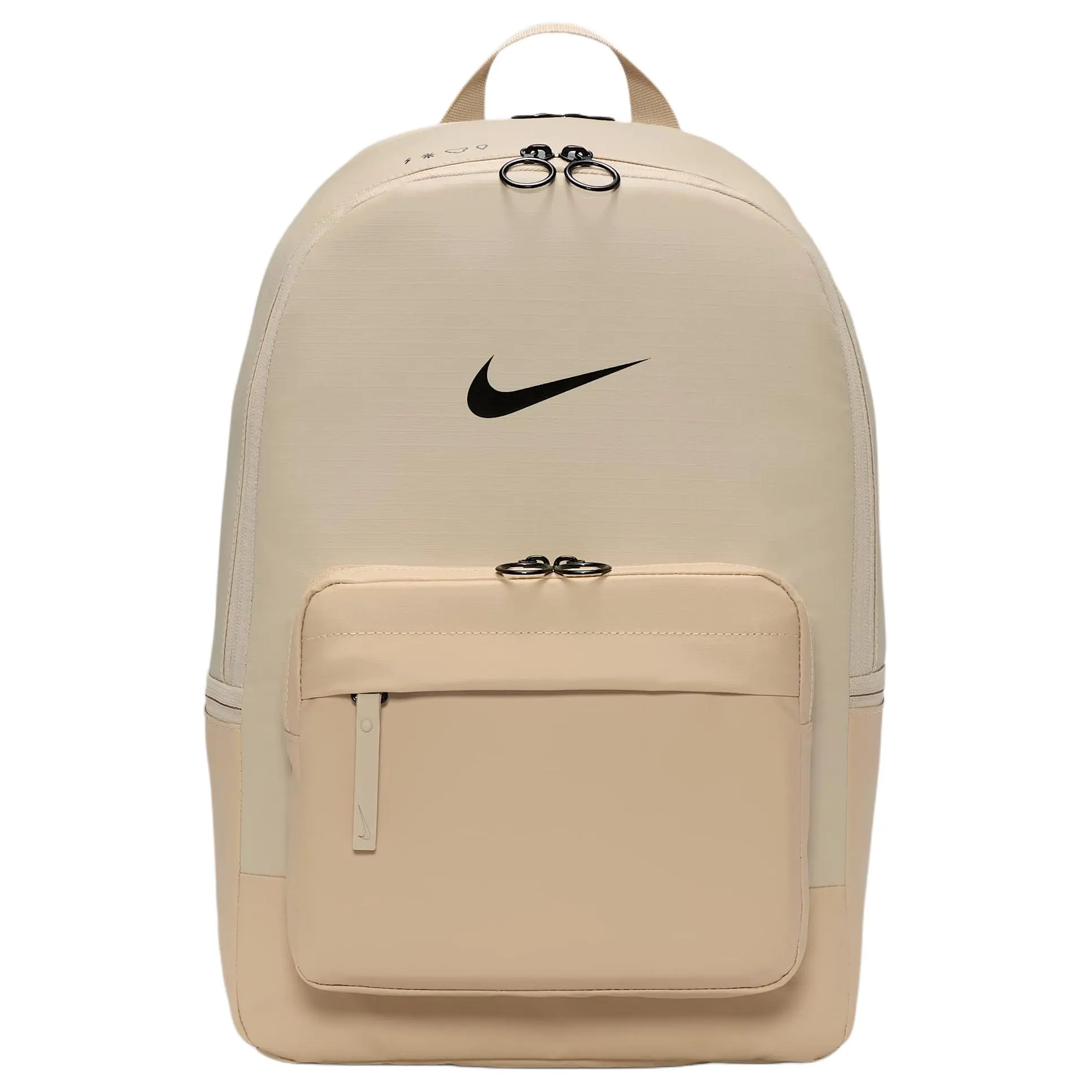 Nike Heritage 22L Eugene Fabric Backpack – Unisex Large Travel Bag in Desert Khaki and Black