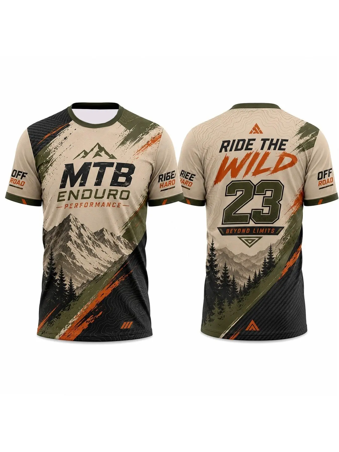 MTB Enduro Off-Road Short Sleeve Riding Jersey Quick Dry Breathable Sport Fabric Unisex Athletic Fit For Mountain Bike Riders Dirt Bike Enthusiasts Off-Road Cyclists Suitable For Cross-Country Cycling Motorcycle Riding And Daily Outdoor Casual Outfits