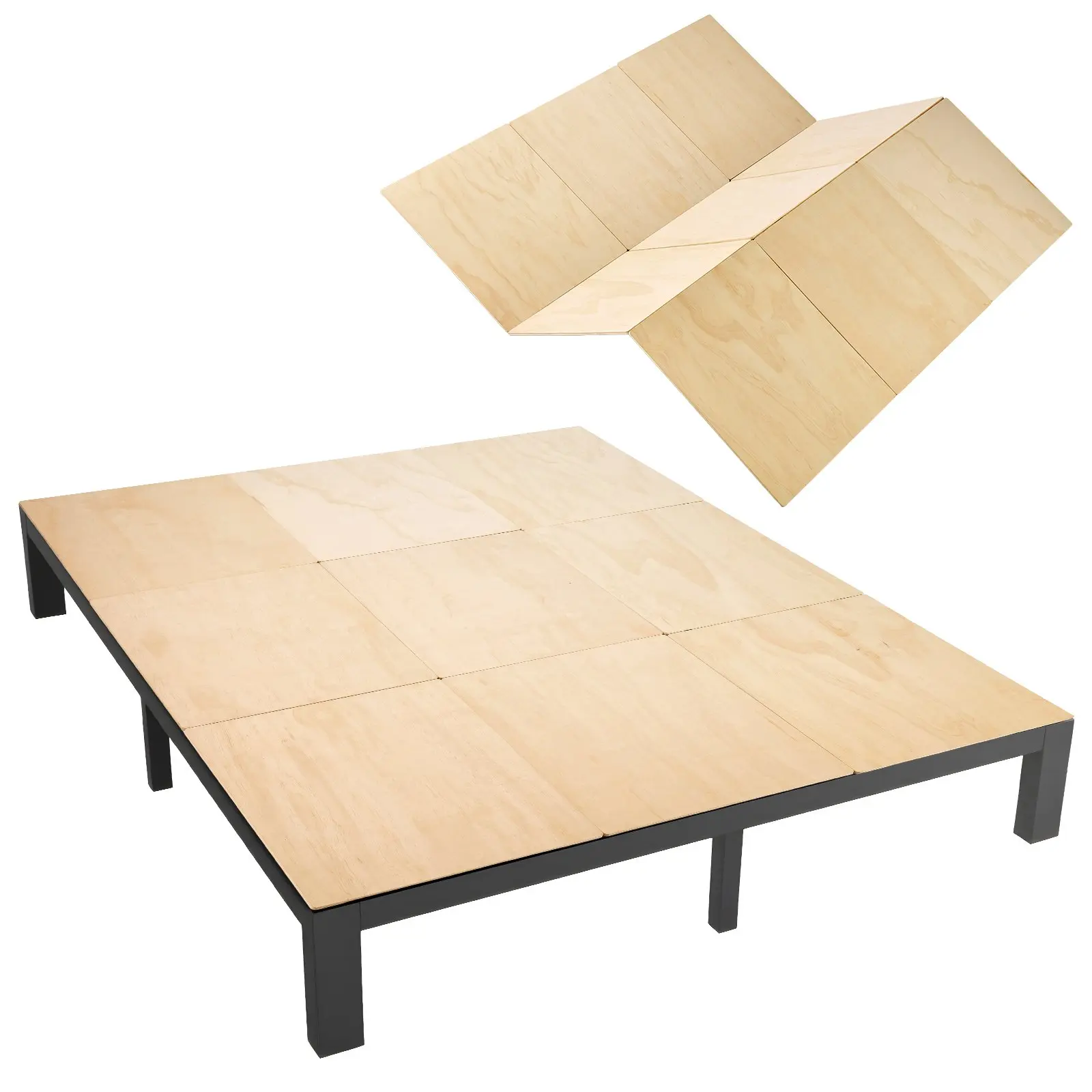 VEVOR Bunkie Board, Cal King 69.7x 81.9 in, Foldable Bed Board Under Mattress with Nylon Webbing, Plywood, Rounded Edges, Anti-Sag Design for Metal Frames, Sleeper Sofas, Platform and Bunk Beds,toolupgrade