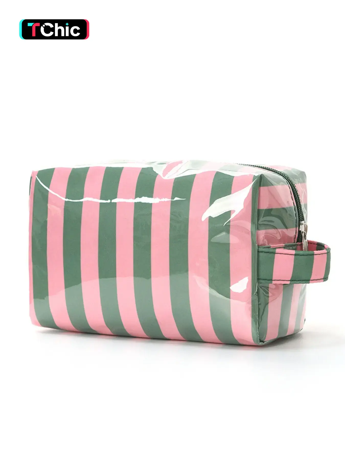 Fashion Striped Design Handheld Makeup Bag, Large Capacity Waterproof Cosmetic Pouch, Travel Toiletry Bag, Cosmetic Travel Bags, Multifunctional Storage Organizer, Cosmetics Bag, Beauty Storage Pouch