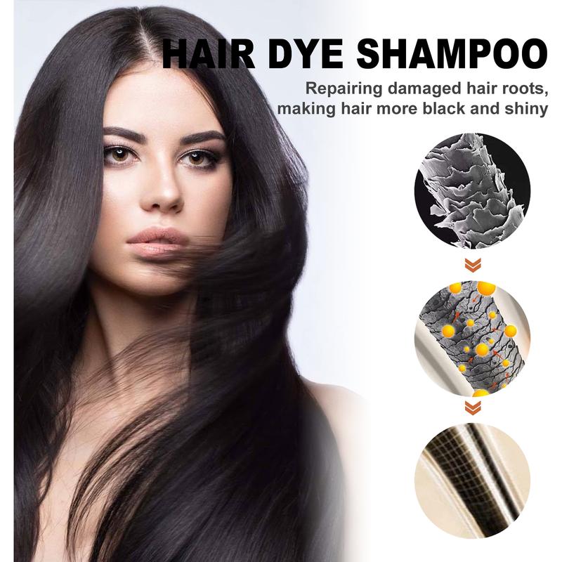 Black Hair Shampoo with Fo-Ti Extract Cleansing Repairing Wash for Dark Shiny Hair Moisturizing Nourishing Smoothing Hair Care Black Hair Shampoo with Fo-Ti Extract Cleansing Repairing Wash for Dark Shiny Hair Moisturizing Nourishing Smoothing Hair Care
