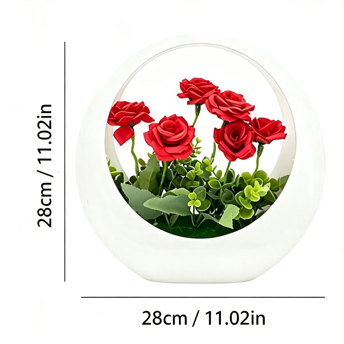 Simulation Roses Orchid Potted Plant, Desktop Decoration, Moon Flower Potted Plant, Graduation Season Gift, Gift for Friends
