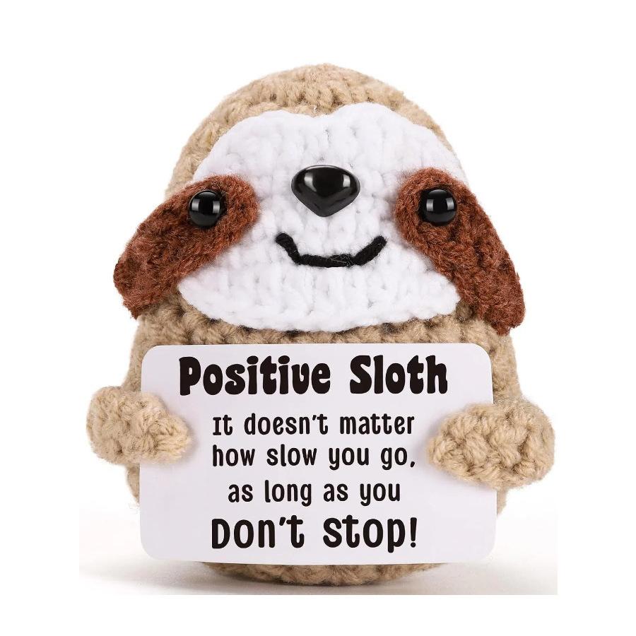 Handmade Positive Energy Elephant Doll With Card Home Decoration Knitting Turtle Doll Ornament Room Decor Christams Party Gifts