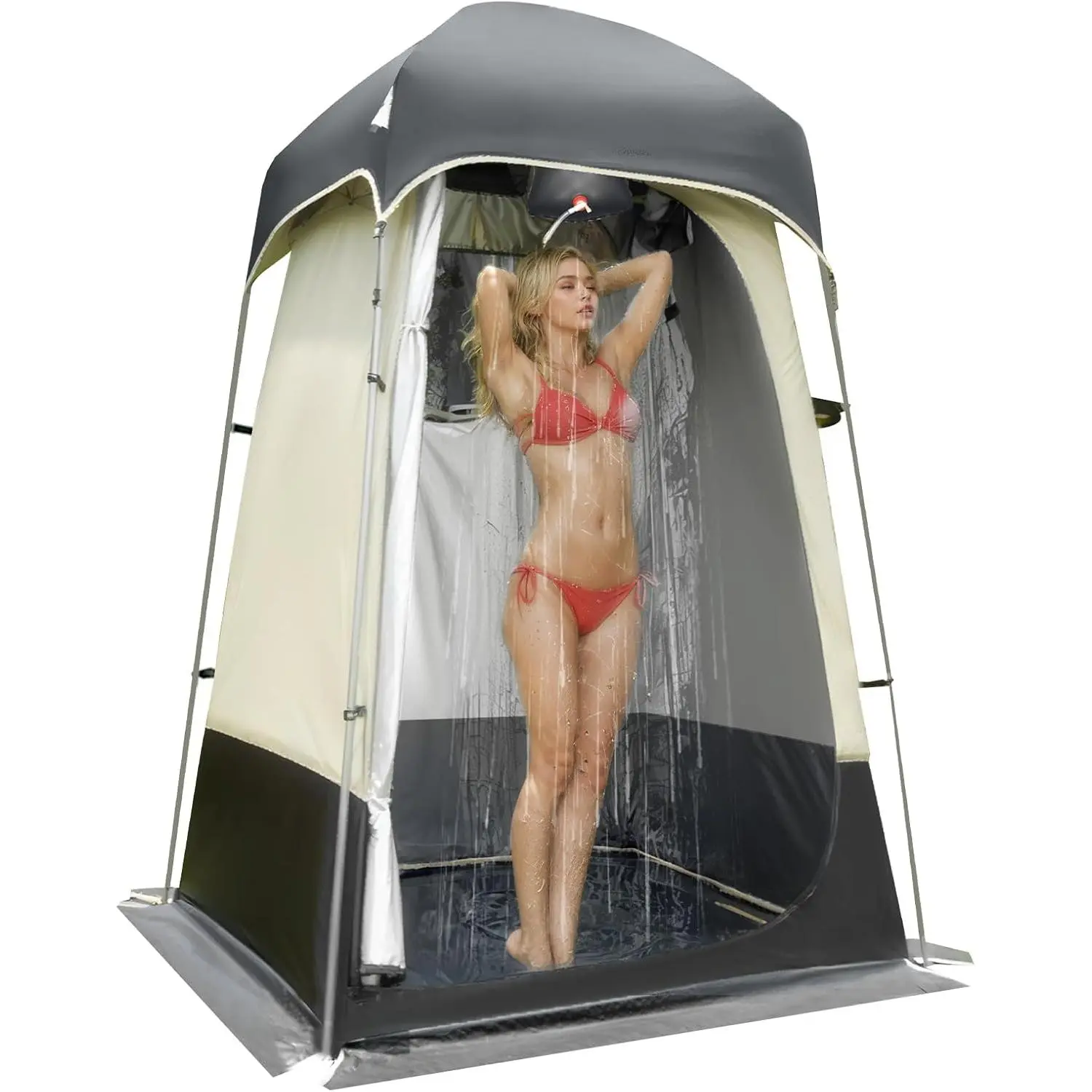 Portable Outdoor Shower Tent, 13 lbs Privacy Changing Room Camping Shelter with Beach Tent & Portable Outdoor Bathroom Enclosure Features, Beach Tents