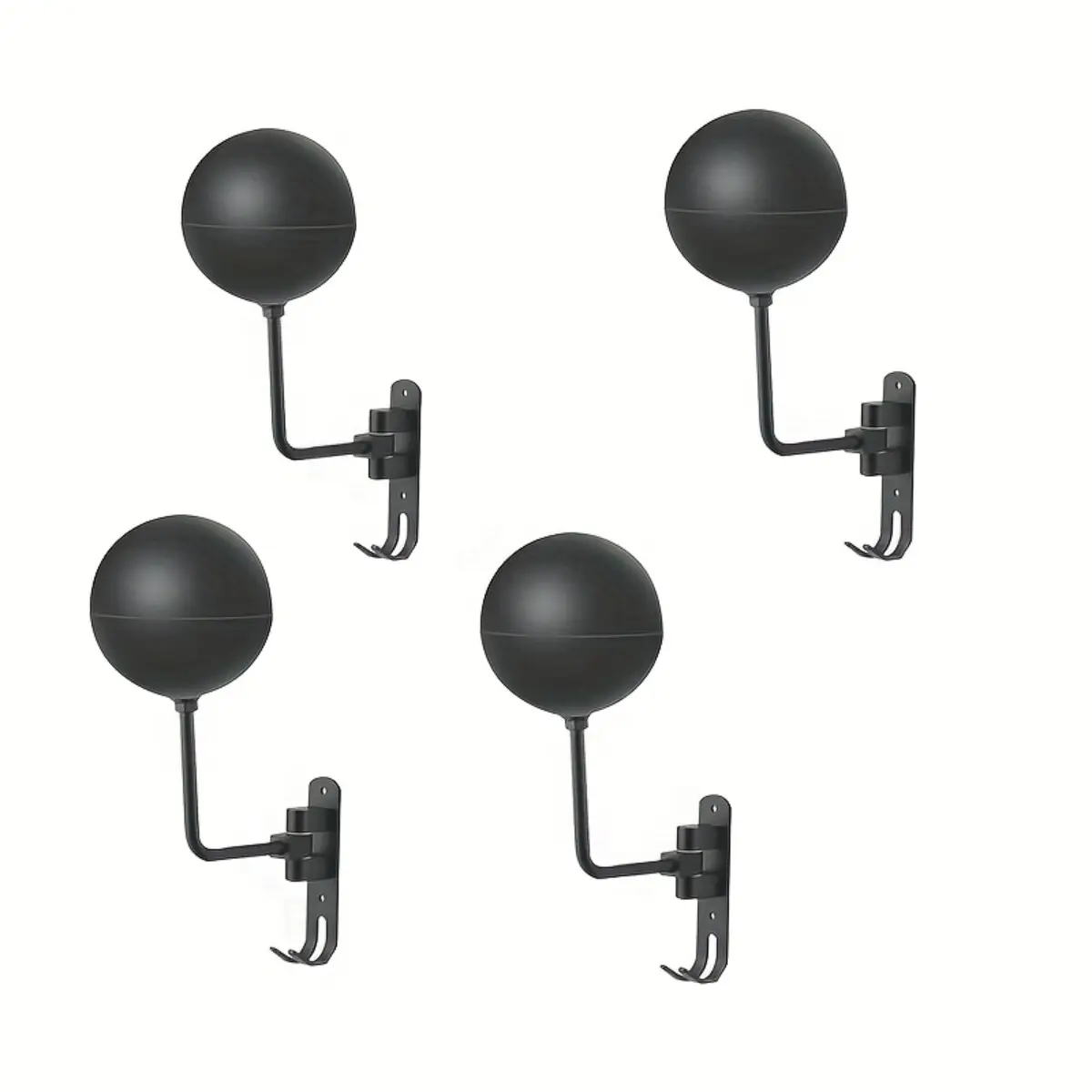 Trending Motorcycle Helmet Rack Wall Mount 4-Pack, 180 Degree Swivel Premium Space-Saving Helmet Holder, Game-Changer Heavy Duty Jacket Coat Hanger Stand, Lifesaver Display Gear for Bikers