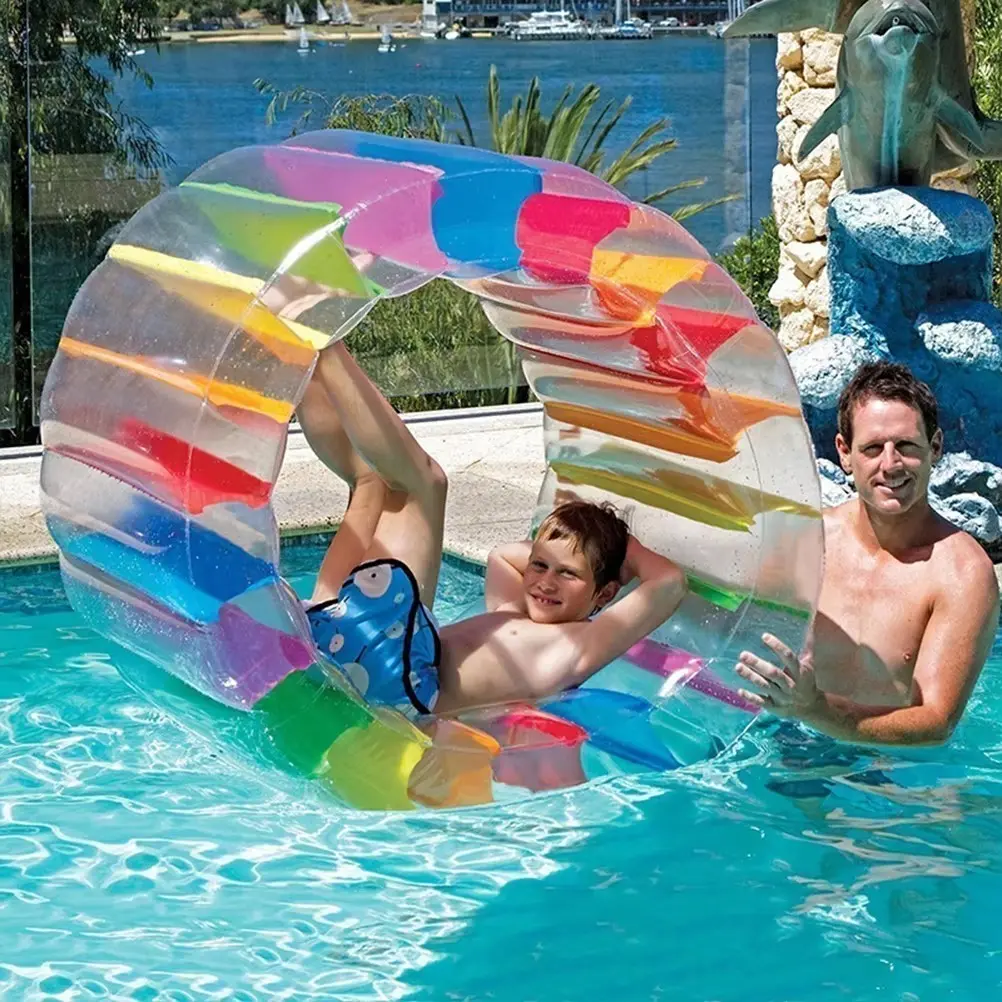 Inflatable Water Wheel for Swimming Pools, Water Float, Durable Plastic Material, Ideal for Summer Fun, Easy to Inflate and Use