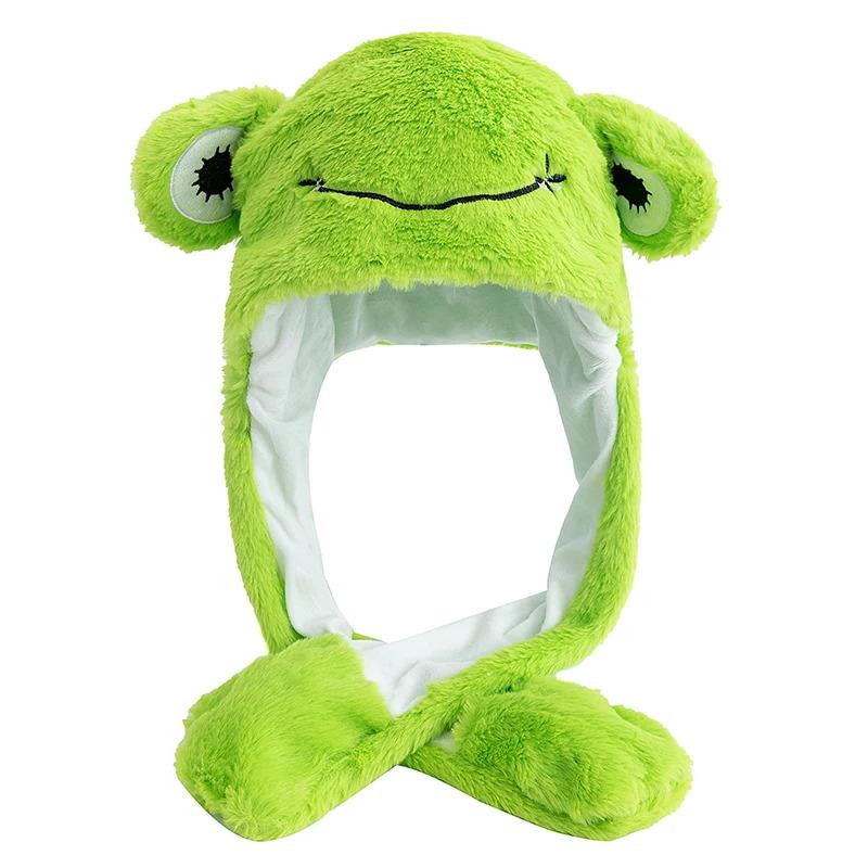 New Style Unisex Funny Ear Hat Animal Elephant Couple Cute Ear Moving Up Cap Men Women Rabbits Ears Plush Winter Lovely Hat ﻿