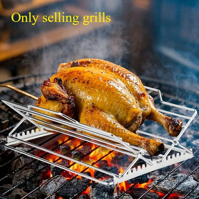 Adjustable rotating grill folding oven baking grill mesh grill BBQ