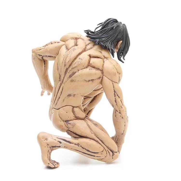 Attack On Titan Eren Jaeger Colossus Form Articulated Action Figure Model Kit Boy Collectible Desktop Ornaments Decor Toys Gifts
