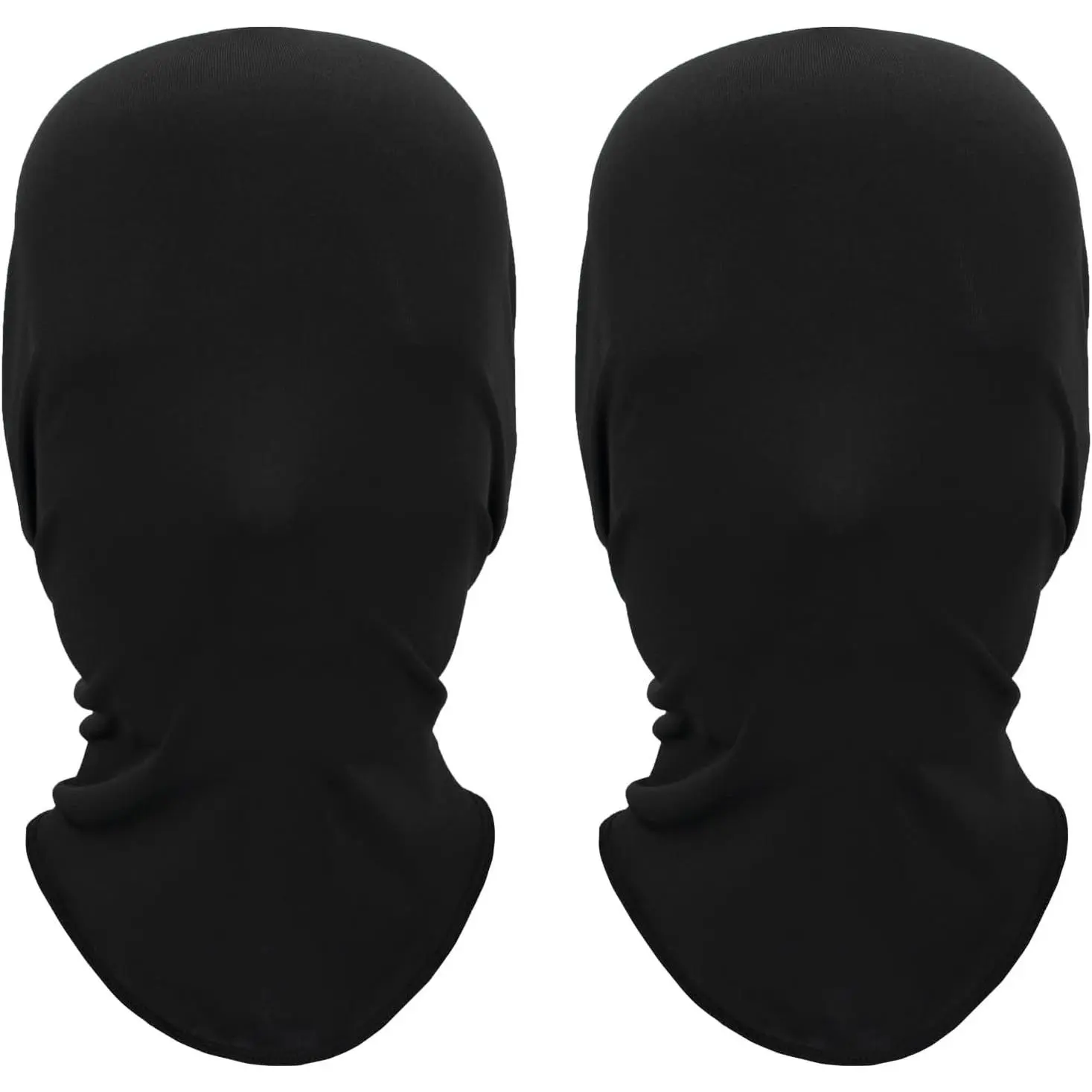 2 Pcs Full Face Morph Masks Halloween Spandex Cosplay Hood Faceless Unisex Adult Party Costume Head Cover(Gift)