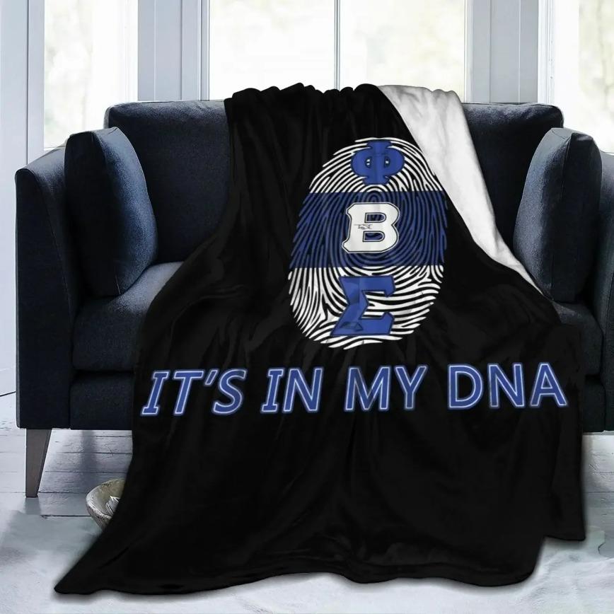 Phi Beta Sigma Fraternity PBS Blanket Ultra Soft Flannel Fleece Cozy Warm Bedroom Couch Sofa Throw Bedding Tapestry Decor Decorative Throw Perfect Birthday Gift Christmas Gift for Fraternity Members Viral Trending Greek Letter Style