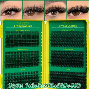 485pcs Large Capacity False Lashes, 6 Types 30D+50D+80D, D Curl, 8-16mm, DIY Lashes, Natural & Thick, Delicate & Lightweight, Super Soft, Reusable, Individual Lashes, Suitable For Travel, Daily Wear (Beginner Friendly), Wedding, Date, Party, Holiday