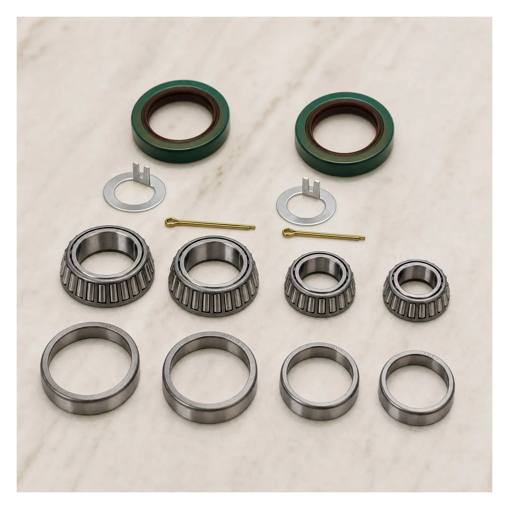 Pack of 2 Trailer Axle Bearing Kit with L68149 L44649 Bearings, 1.719" Grease Seals, 10-19 #84 Spindle, Fits 1-3/8" to 1-1/16" 3500 lbs Trailer AxlesGift