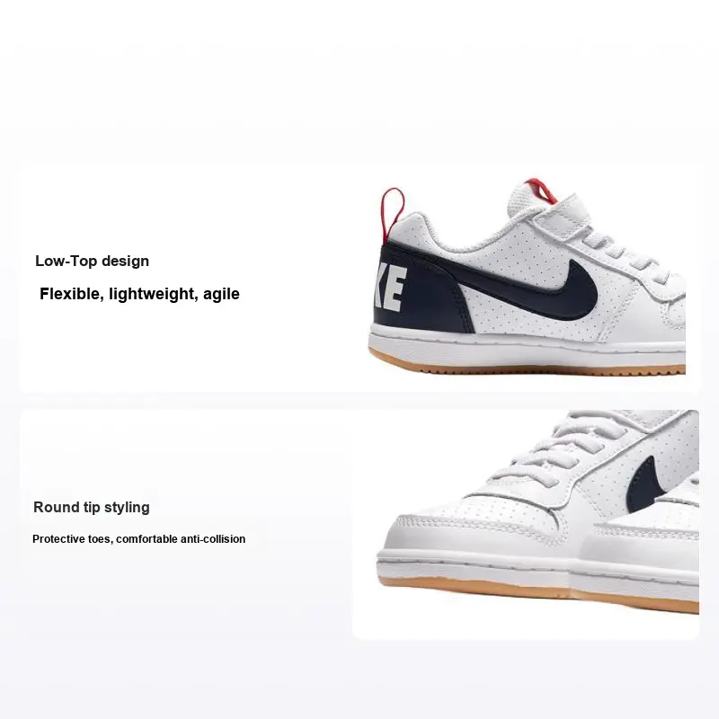 Nike Court Borough Low Comfortable Versatile Non-Slip Durable Balance Low-Top Skate Shoes 870025-105