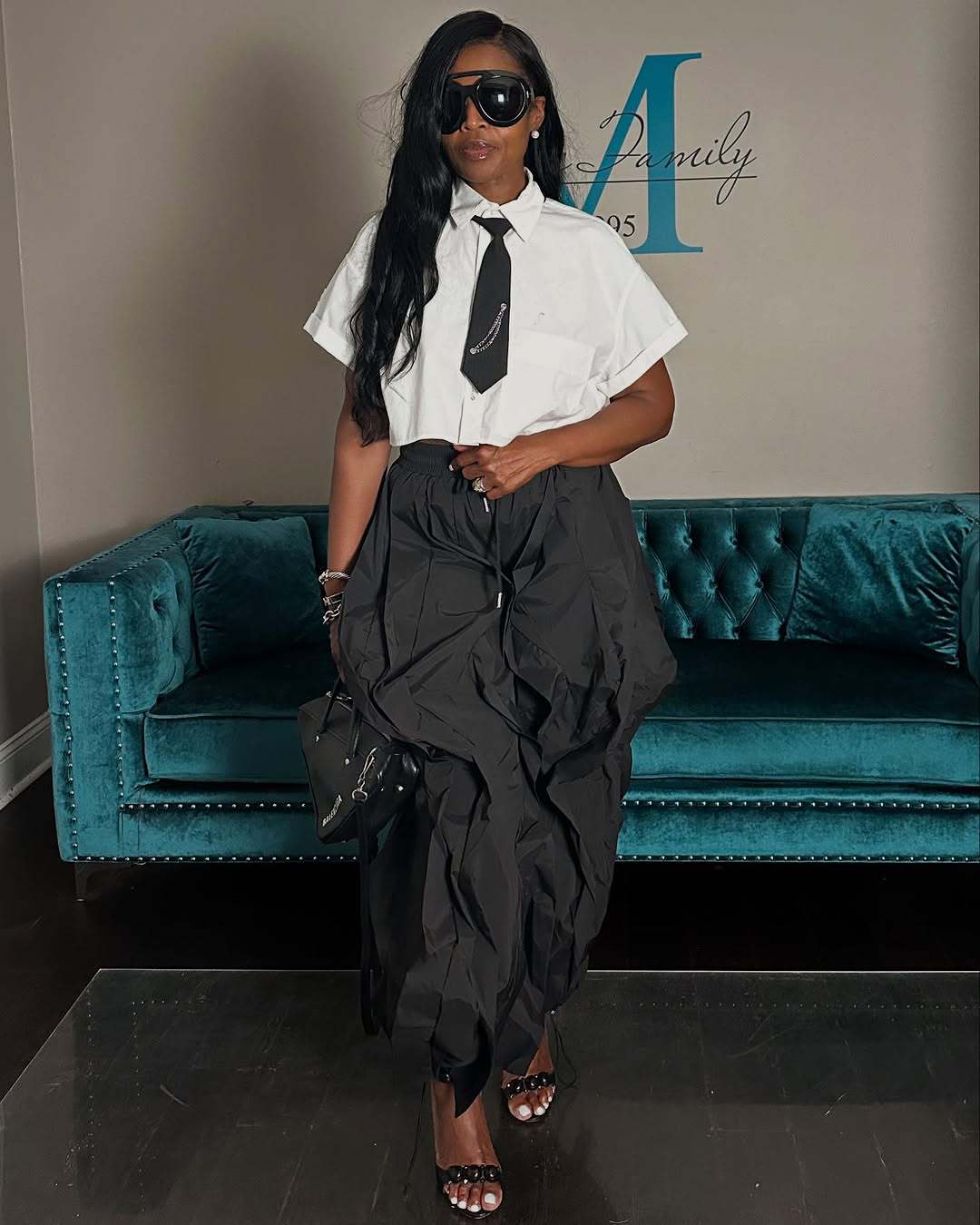 2025 Autumn New European and American Elegant Commuter Workwear Patchwork Lace Lantern Pants Jogger Pants