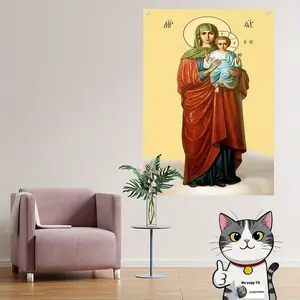 2D Flat - 2D Flat - Single-Sided Flag Featuring The in a Blessed Heavenly Style, Made from Durable Fabric with Vibrant Colors. This Motivational Flag Boasts a Symbolic Design And High-Quality Material That Resists Fading