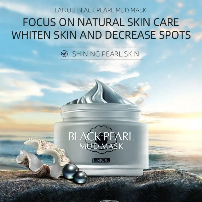 Pearl Mask Clay 85g, Deep Cleansing Pore Purification, Nourishes and Brightens Dark Skin, Shrinks Pores, Hydrating and Smooth, All Skin Types, Home Spa Essential