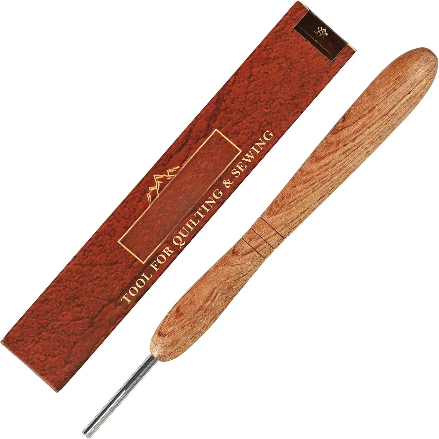 Wooden Paper Bead Roller with Slotted Metal Tip - Handcrafted Hardwood Quilling Tool with  Handle for DIY Paper  & Bead Making Crafts (1)