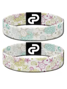 PulseGo 1PC Sea Turtle Print Stretchy Wristband, Ocean Theme Eco-Friendly Elastic Bracelet. Fashionable Woven Design, Lightweight & Comfortable. For Teens Men Women, Perfect for Vacation Sports Music Festivals Concerts, Great Holiday Gift